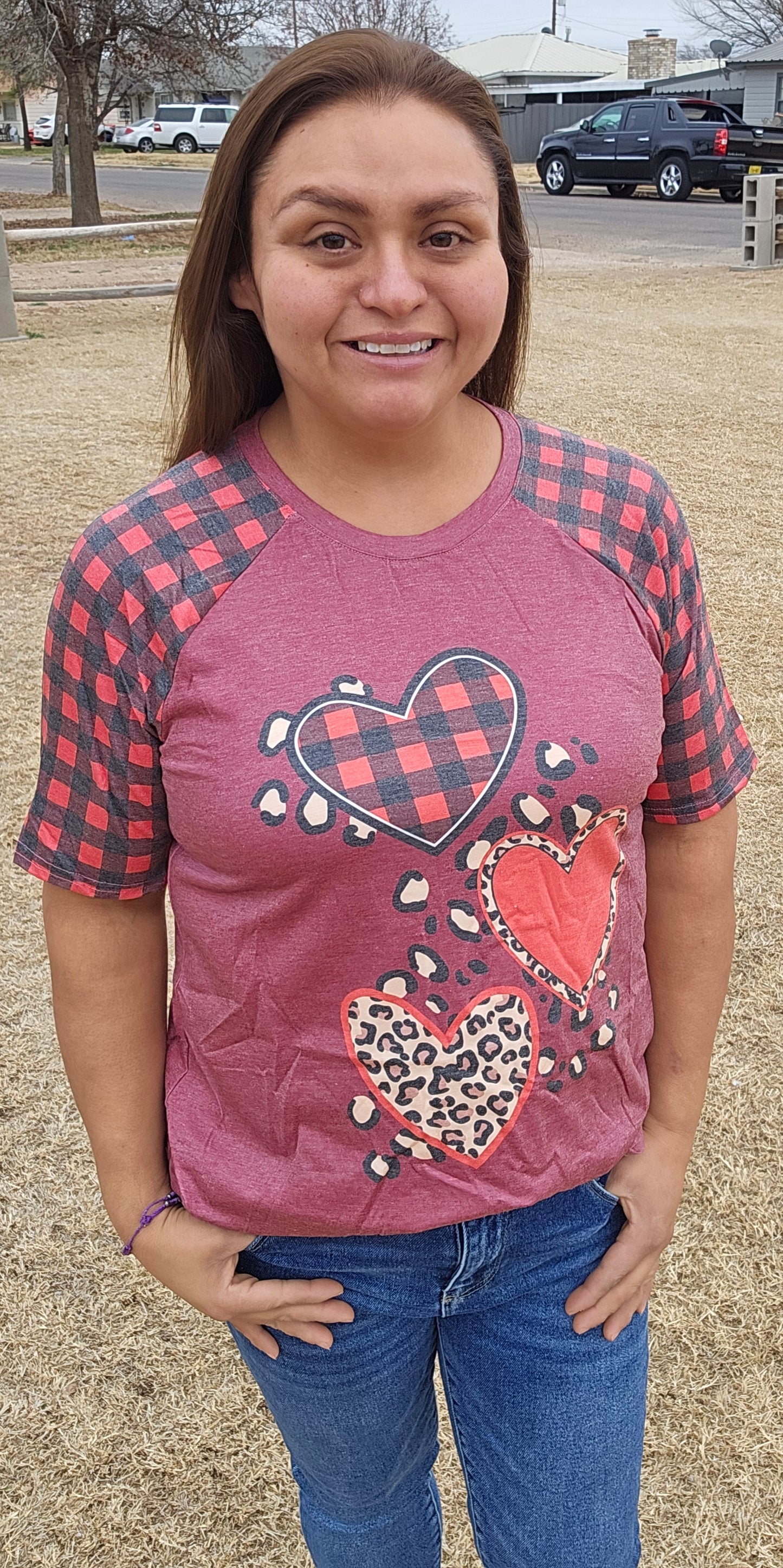 Leopard Lovin Plaid Top