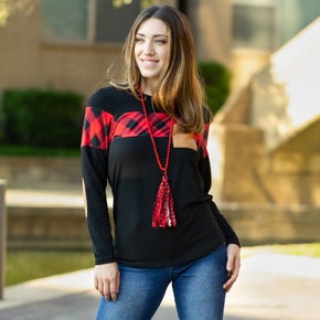 Plaid Patchwork Top