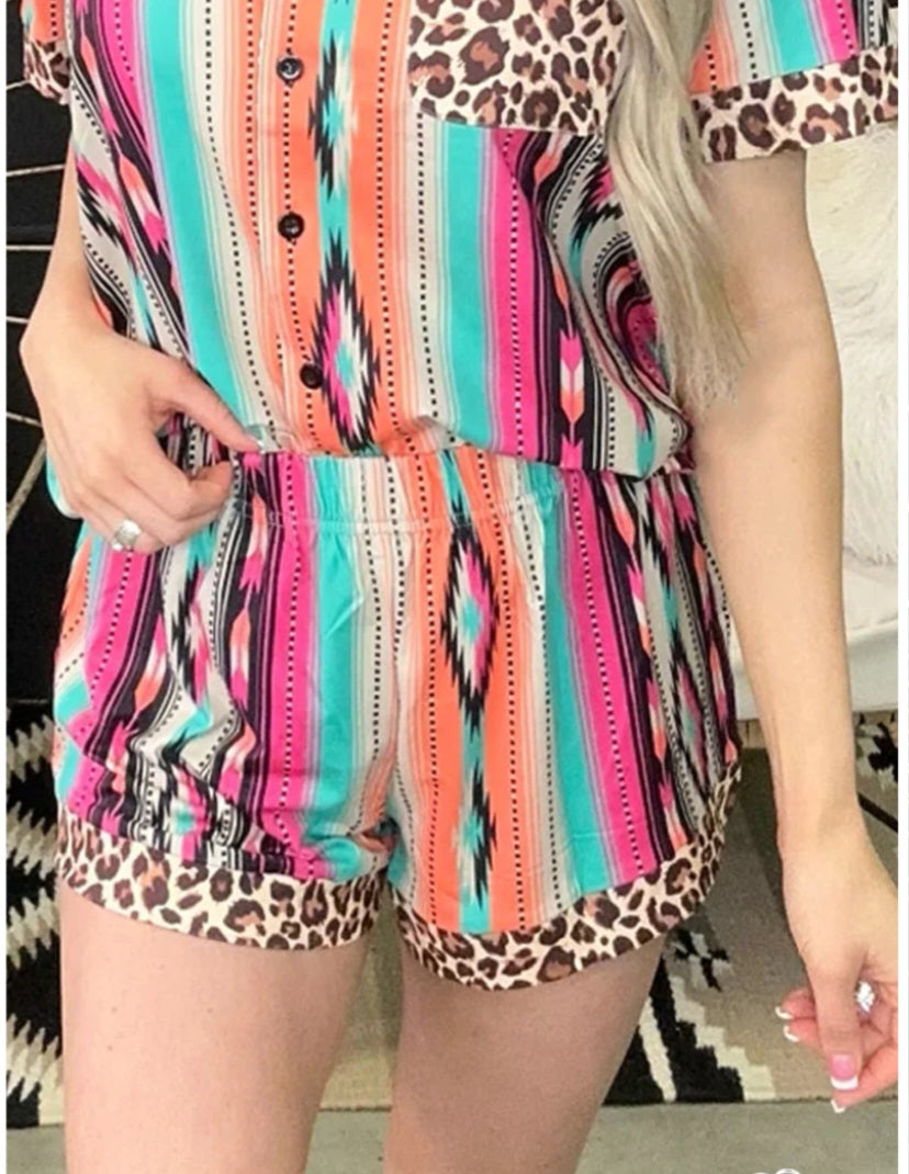 Serape Aztec Shorts
