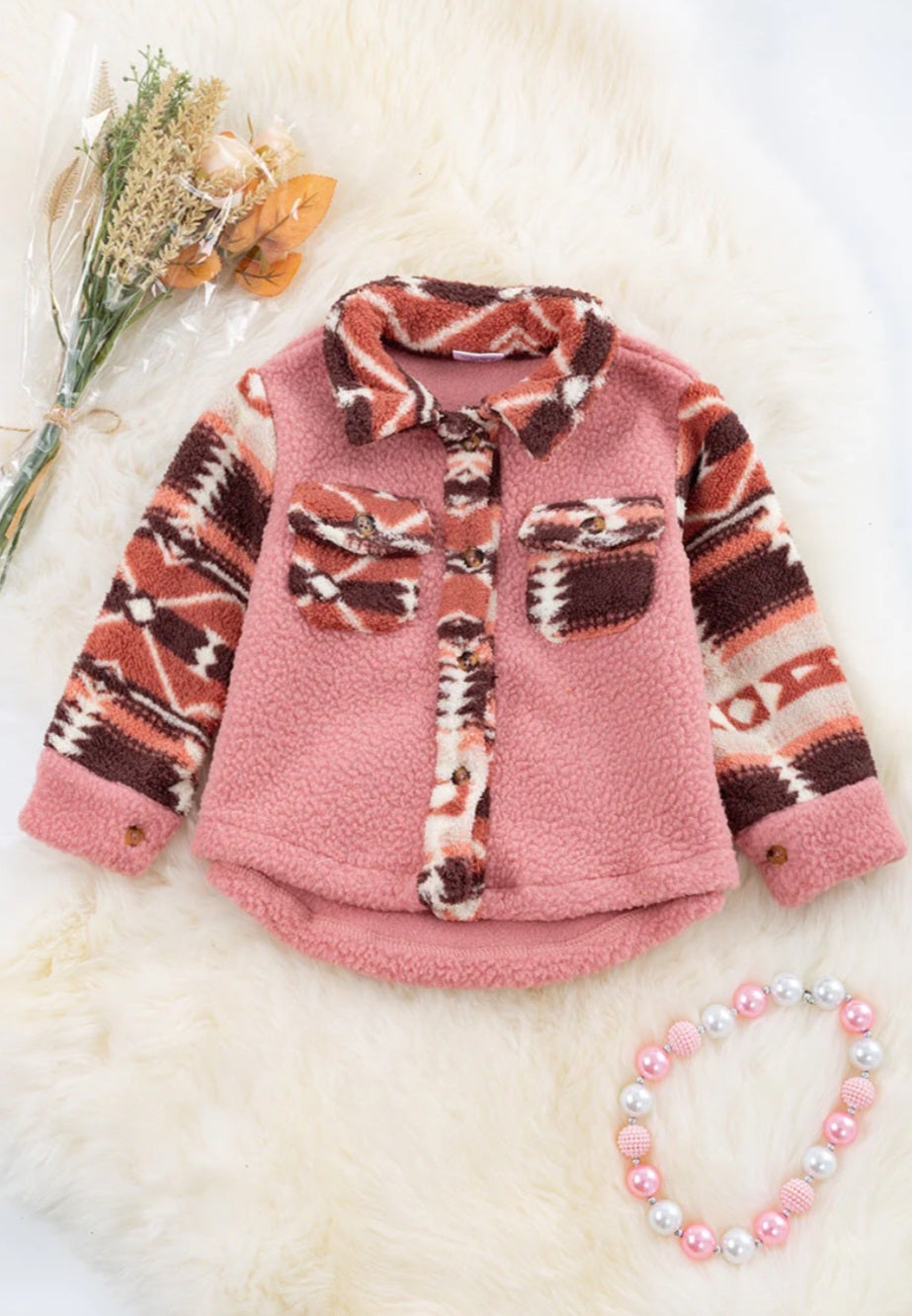 Aztec Kids Sherpa Jacket