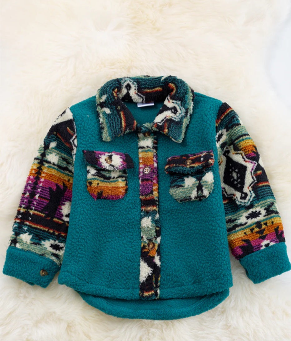 Aztec Kids Sherpa Jacket