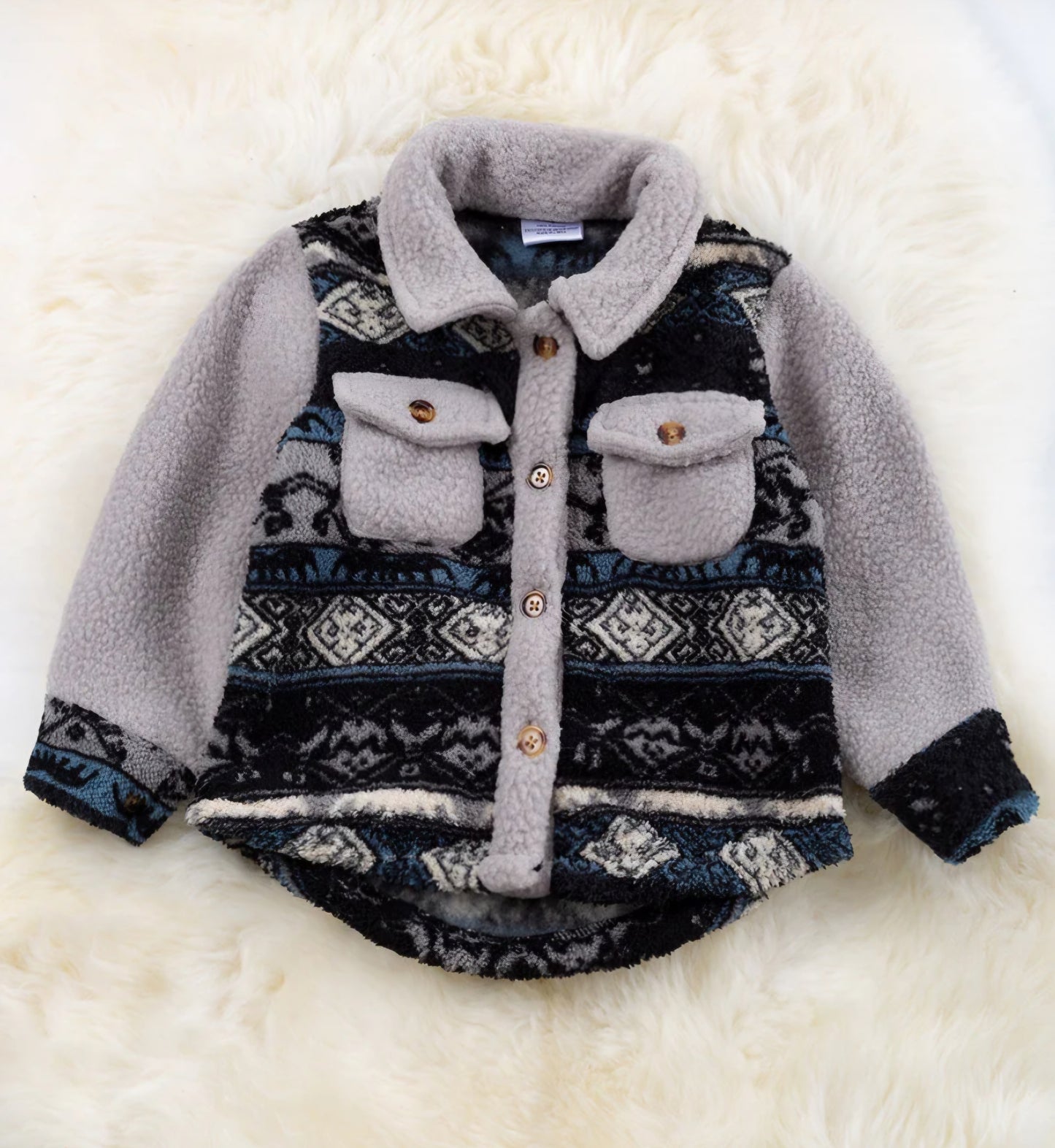 Aztec Kids Sherpa Jacket