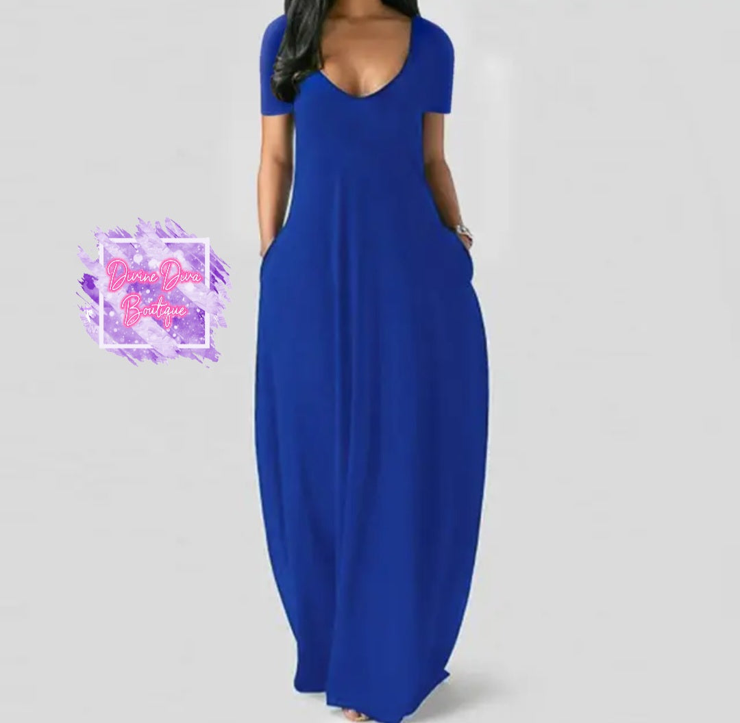 Solid Maxi Dress