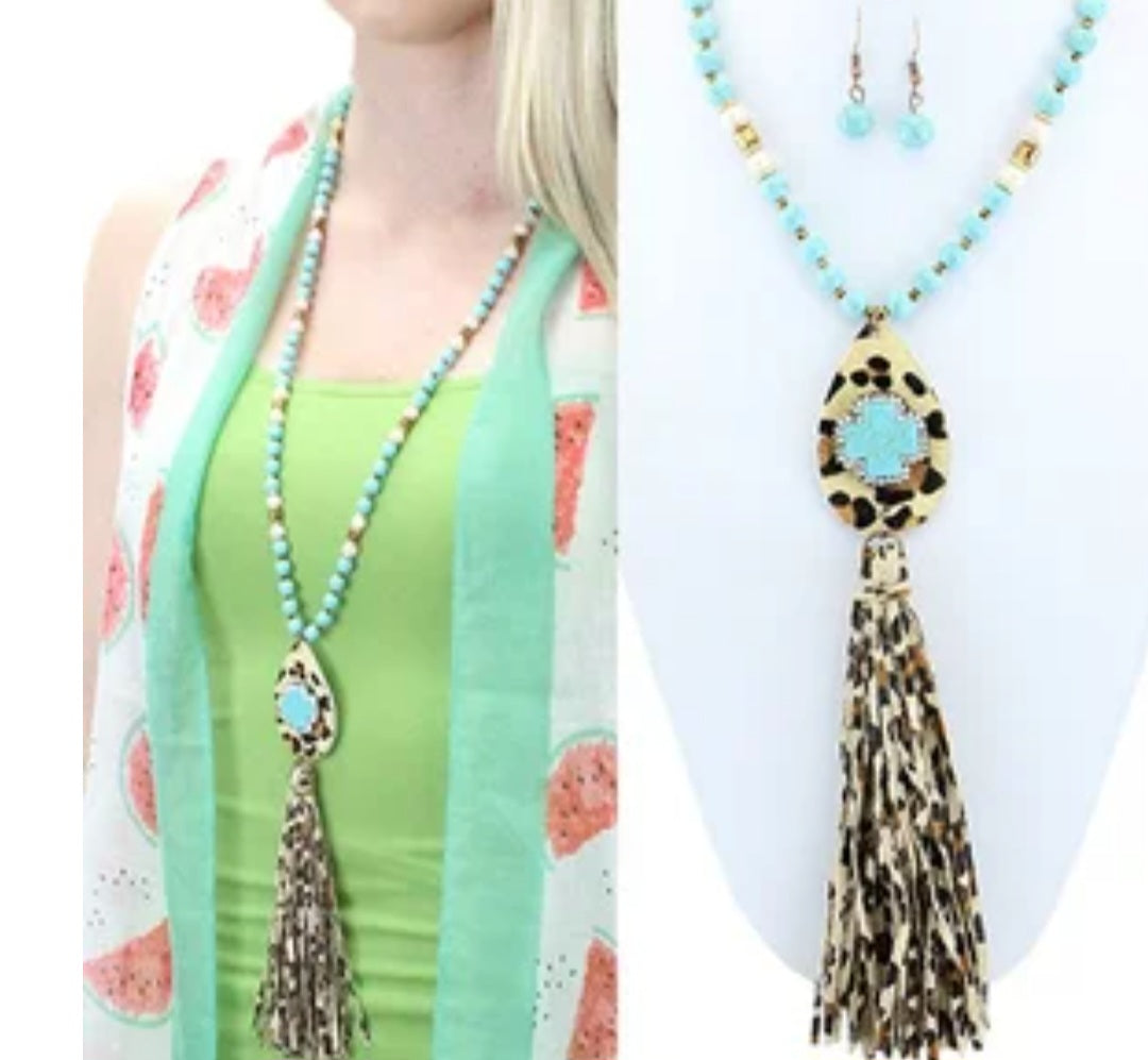 Beaded Long Necklace
