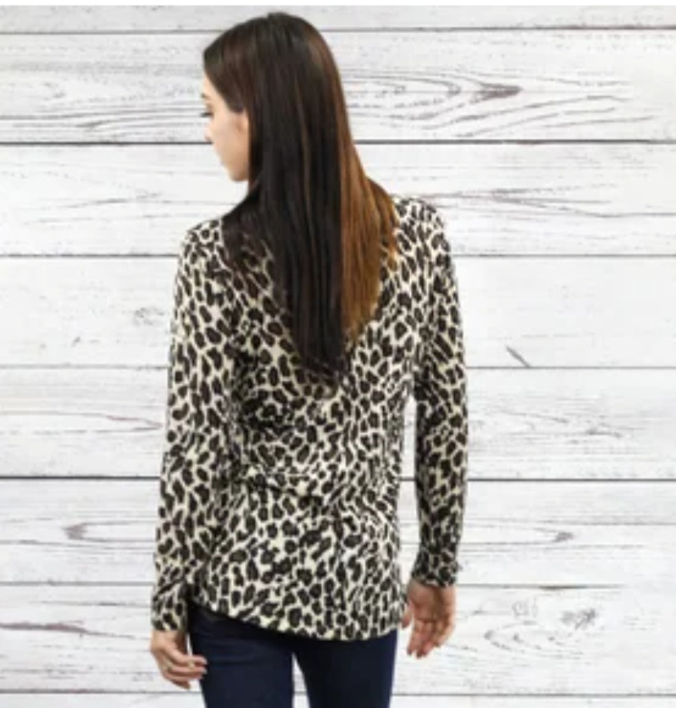 Leopard Lace Top