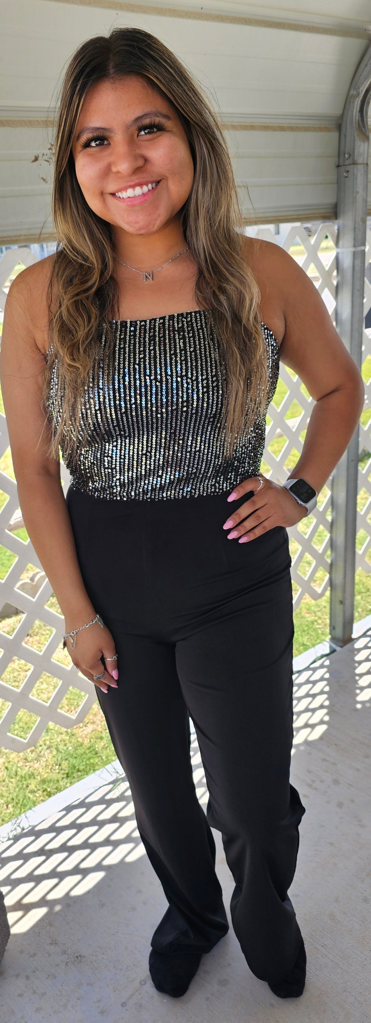 Cami Sequins Jumpsuit