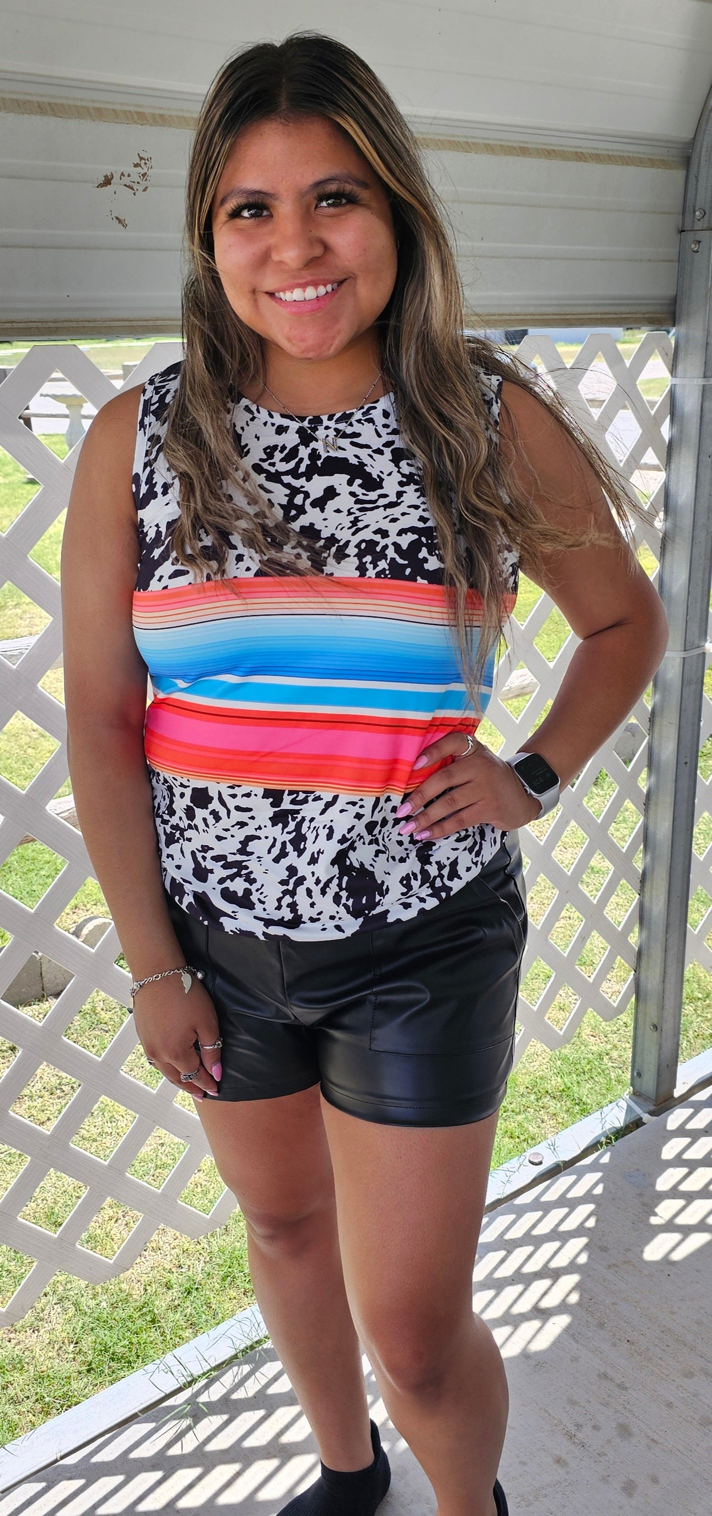Cow Serape Tank Top and Mini