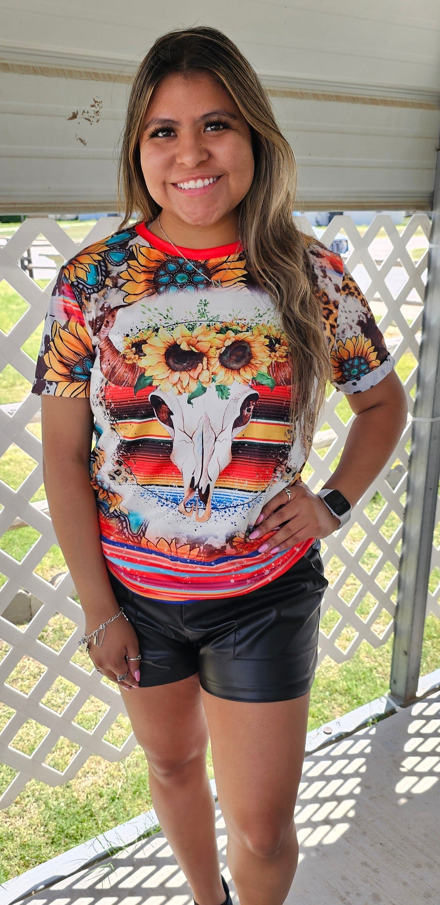 Sunflower Western Top
