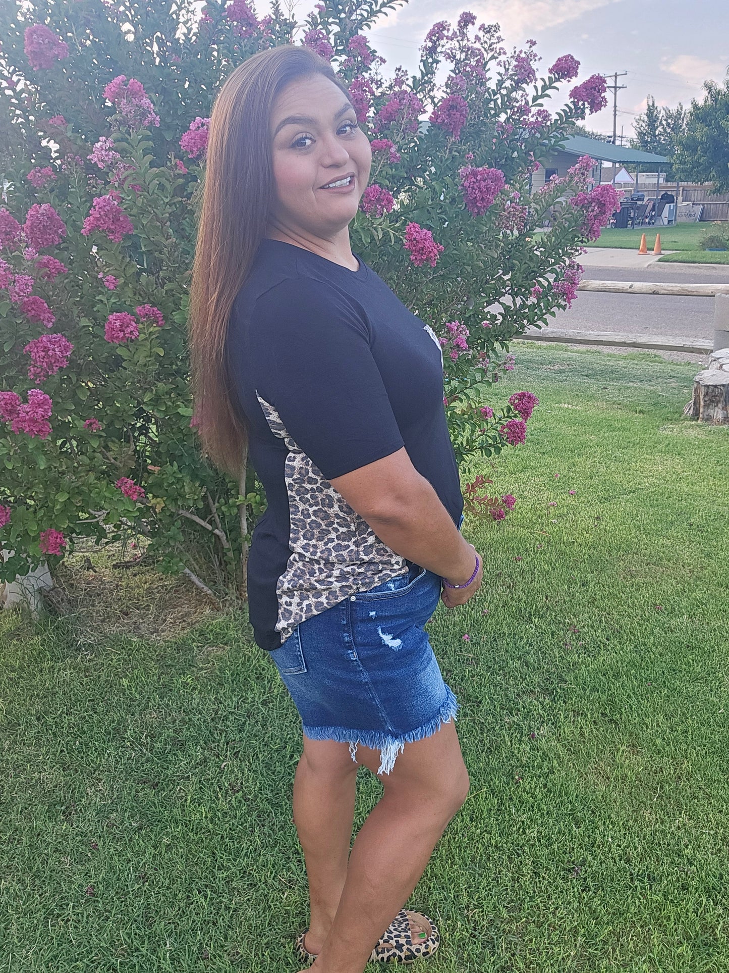Zenana Leopard Top