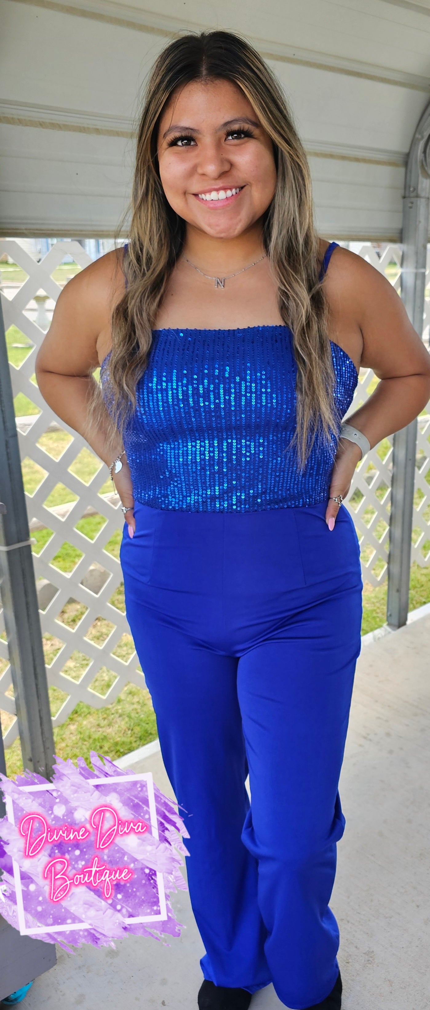 Cami Sequins Jumpsuit