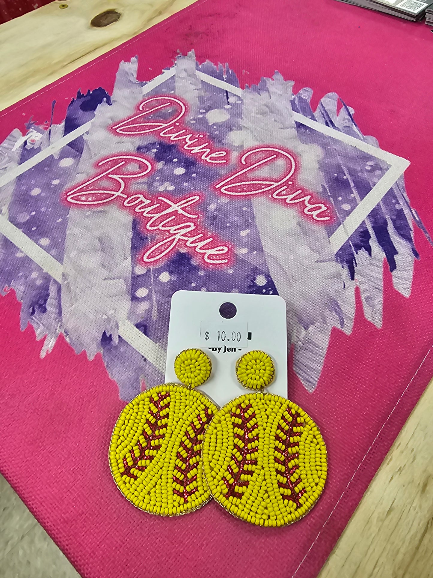 Softball Beaded Babe