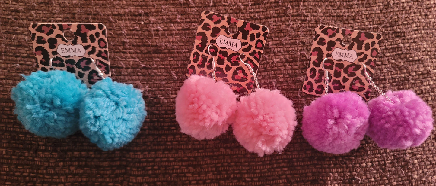 Pom Pom Earrings