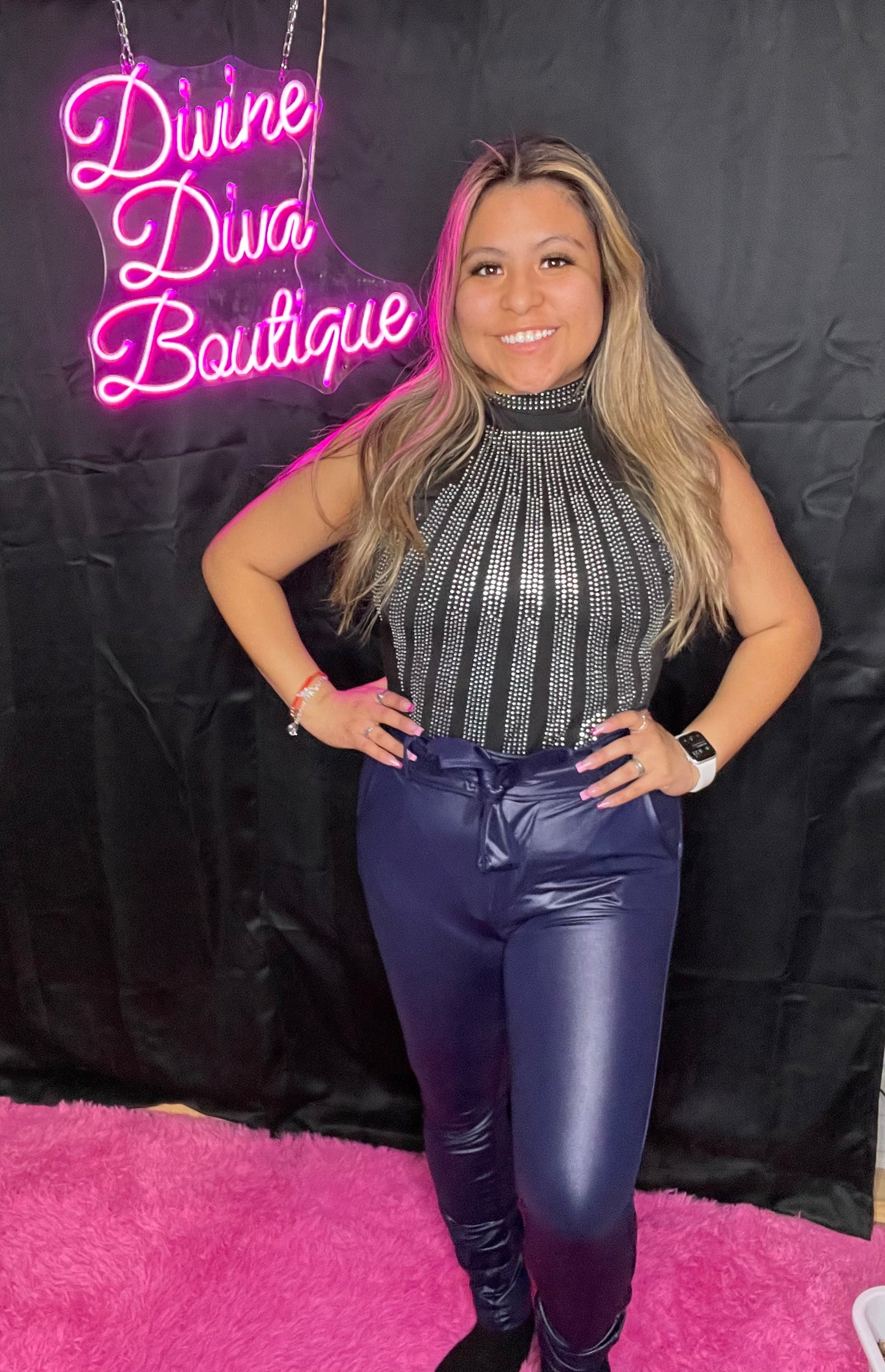 Leather Look Pants