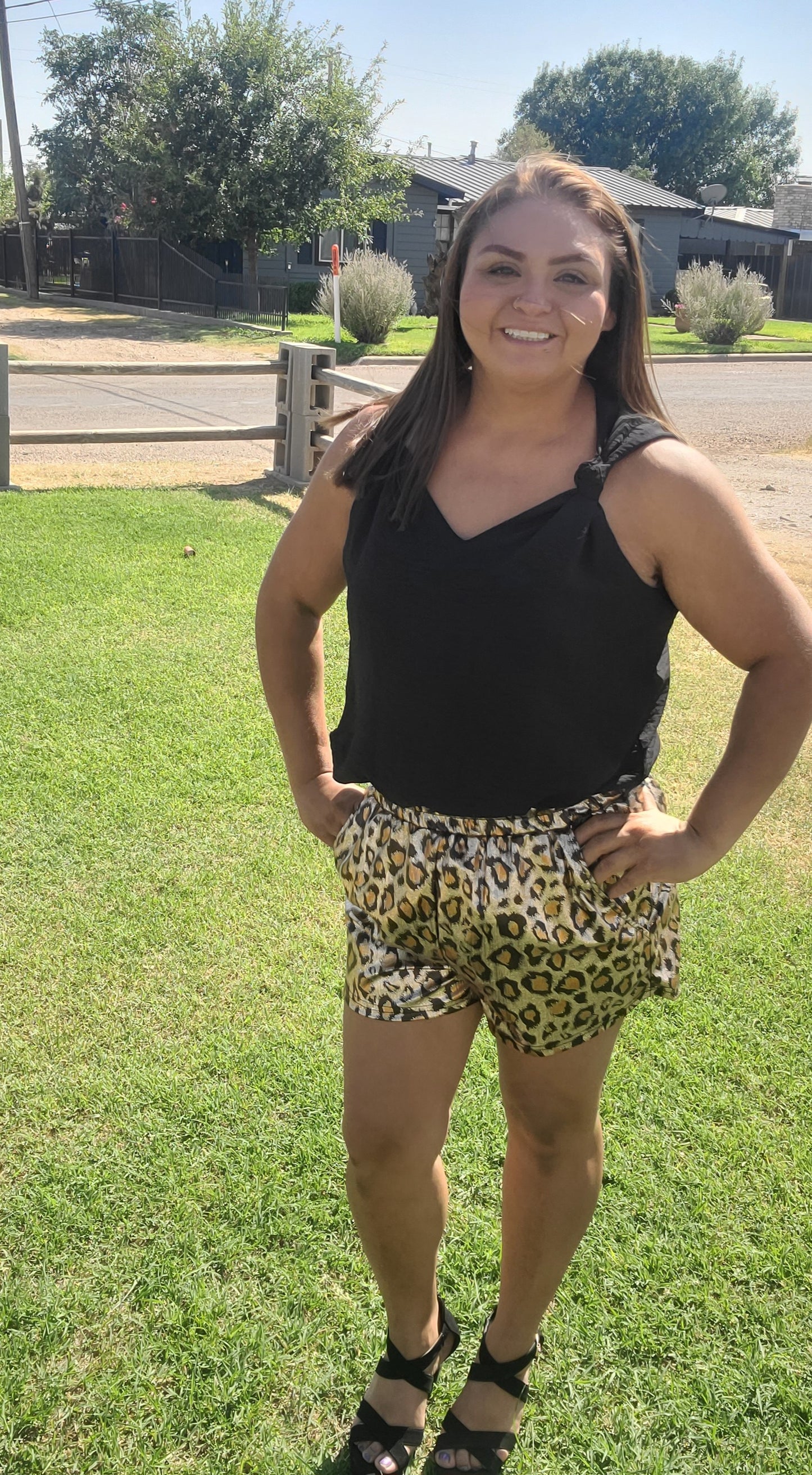 Bold Leopard Shorts