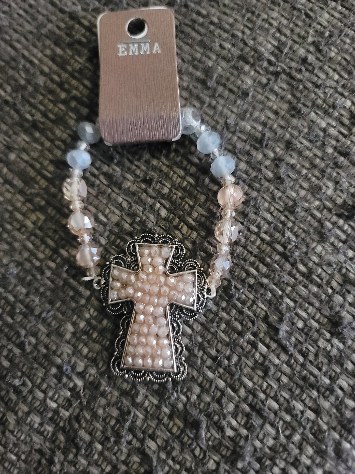 Bead Cross Bracelet