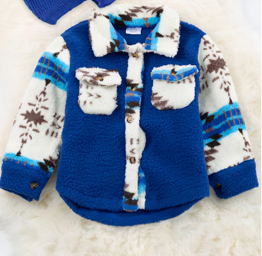 Aztec Kids Sherpa Jacket
